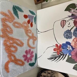 Colorful 'Get Naked' Bath Mat